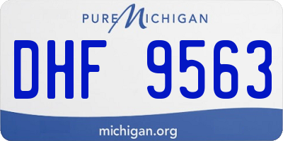 MI license plate DHF9563