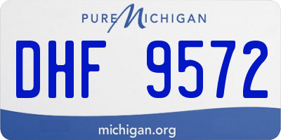 MI license plate DHF9572