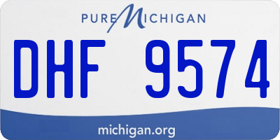 MI license plate DHF9574