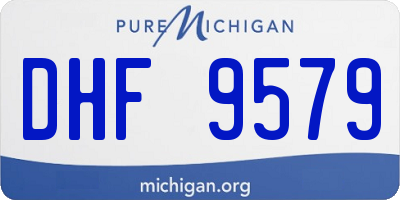 MI license plate DHF9579