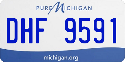 MI license plate DHF9591