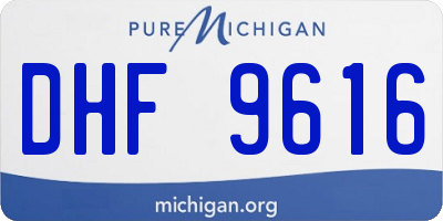 MI license plate DHF9616