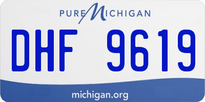 MI license plate DHF9619