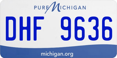 MI license plate DHF9636