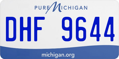 MI license plate DHF9644