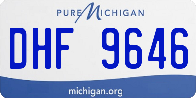 MI license plate DHF9646