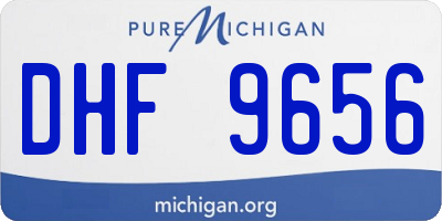 MI license plate DHF9656
