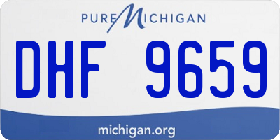 MI license plate DHF9659