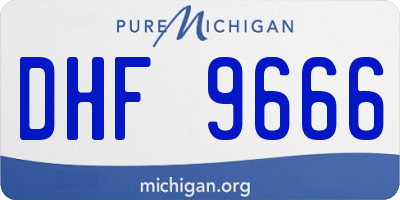 MI license plate DHF9666