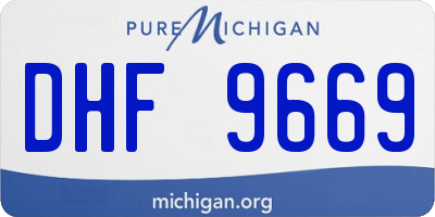 MI license plate DHF9669
