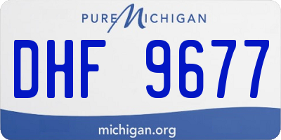 MI license plate DHF9677