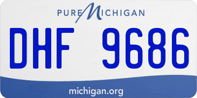 MI license plate DHF9686