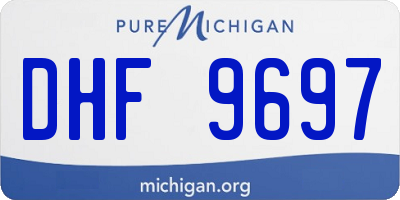 MI license plate DHF9697