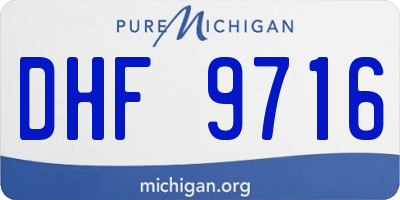 MI license plate DHF9716