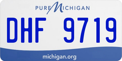 MI license plate DHF9719