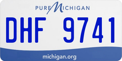 MI license plate DHF9741