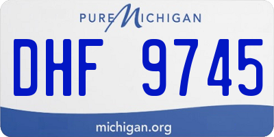 MI license plate DHF9745
