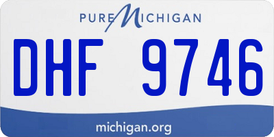 MI license plate DHF9746