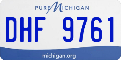 MI license plate DHF9761