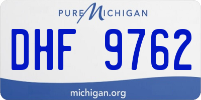 MI license plate DHF9762