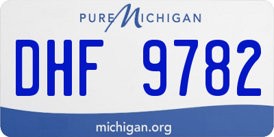 MI license plate DHF9782