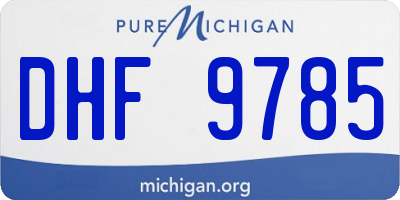 MI license plate DHF9785