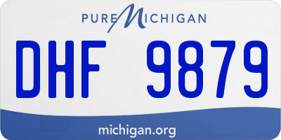 MI license plate DHF9879