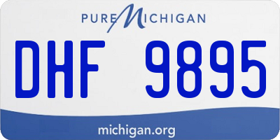 MI license plate DHF9895