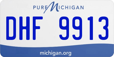 MI license plate DHF9913