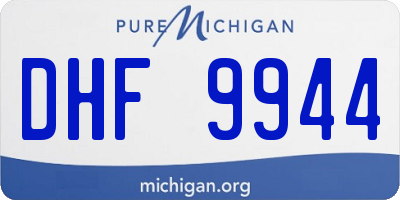 MI license plate DHF9944