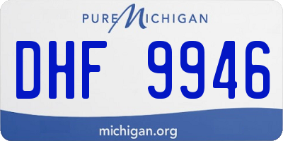 MI license plate DHF9946