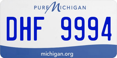MI license plate DHF9994