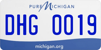 MI license plate DHG0019