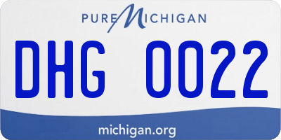 MI license plate DHG0022