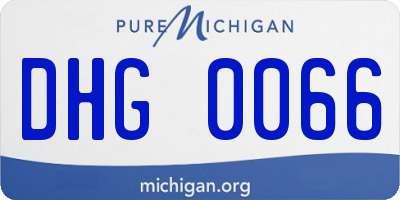 MI license plate DHG0066