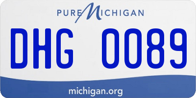 MI license plate DHG0089