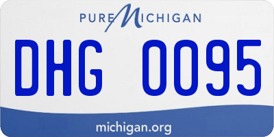 MI license plate DHG0095