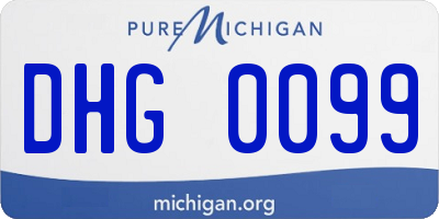 MI license plate DHG0099