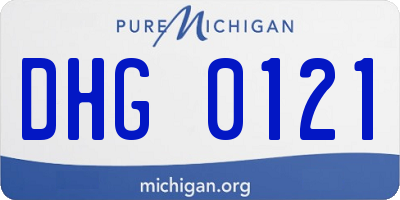 MI license plate DHG0121