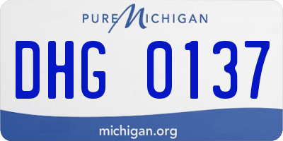 MI license plate DHG0137