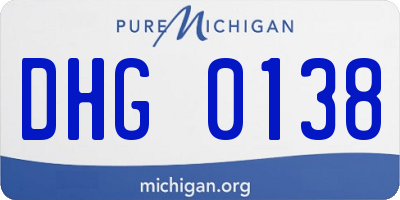 MI license plate DHG0138