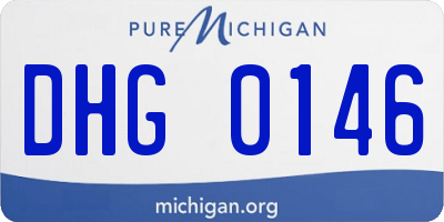 MI license plate DHG0146