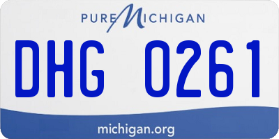 MI license plate DHG0261
