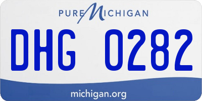 MI license plate DHG0282