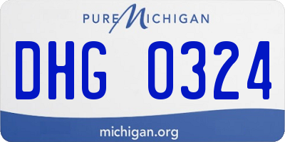 MI license plate DHG0324