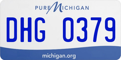 MI license plate DHG0379