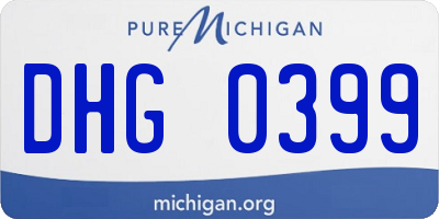 MI license plate DHG0399
