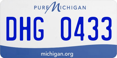 MI license plate DHG0433