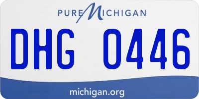 MI license plate DHG0446