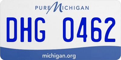 MI license plate DHG0462